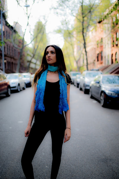 Bandhani silk stoles from Gujarat